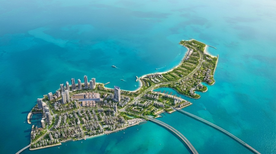 Dubai Islands master plan map — Central Island (A) zoning