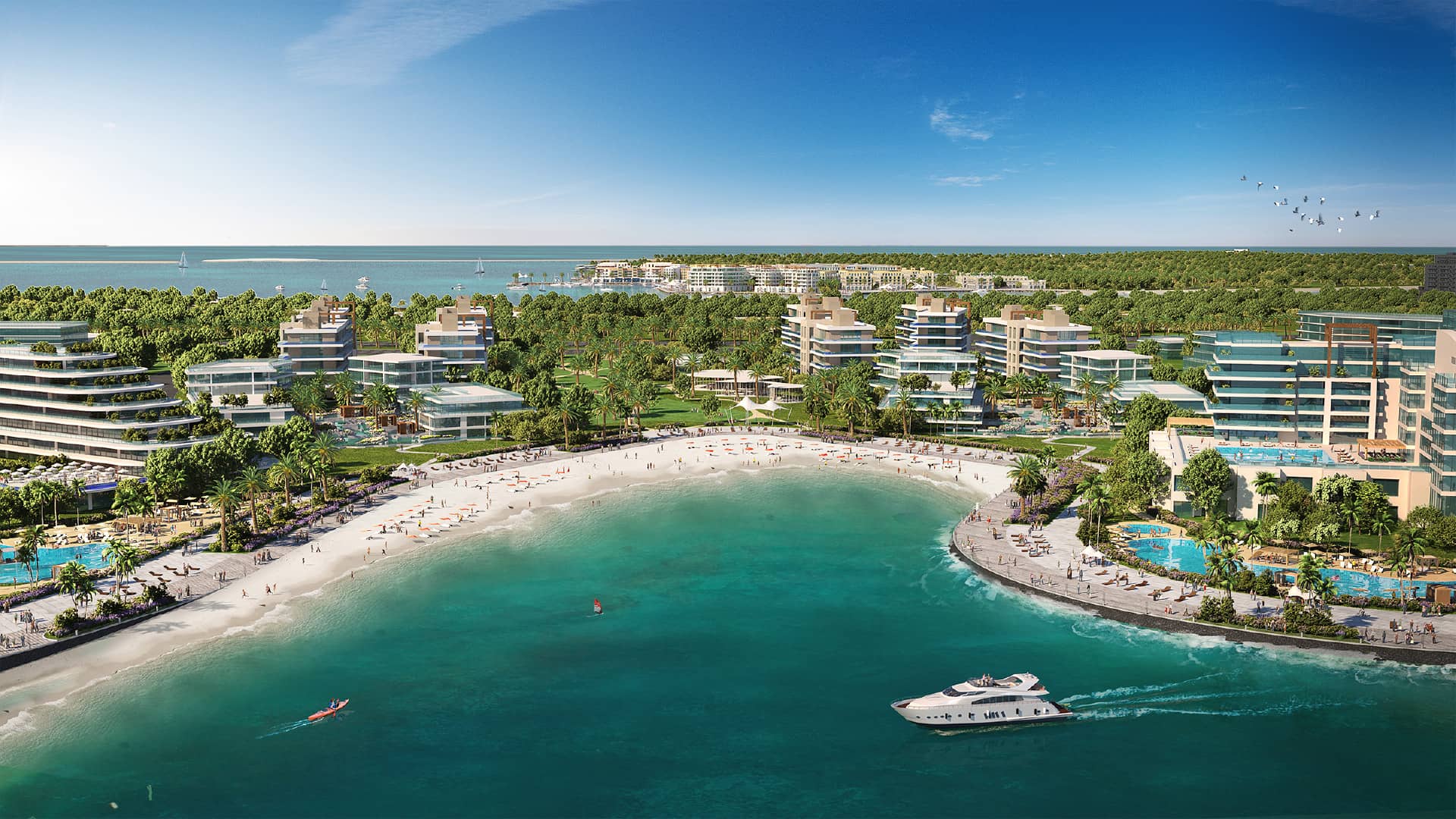 Dubai Islands waterfront render