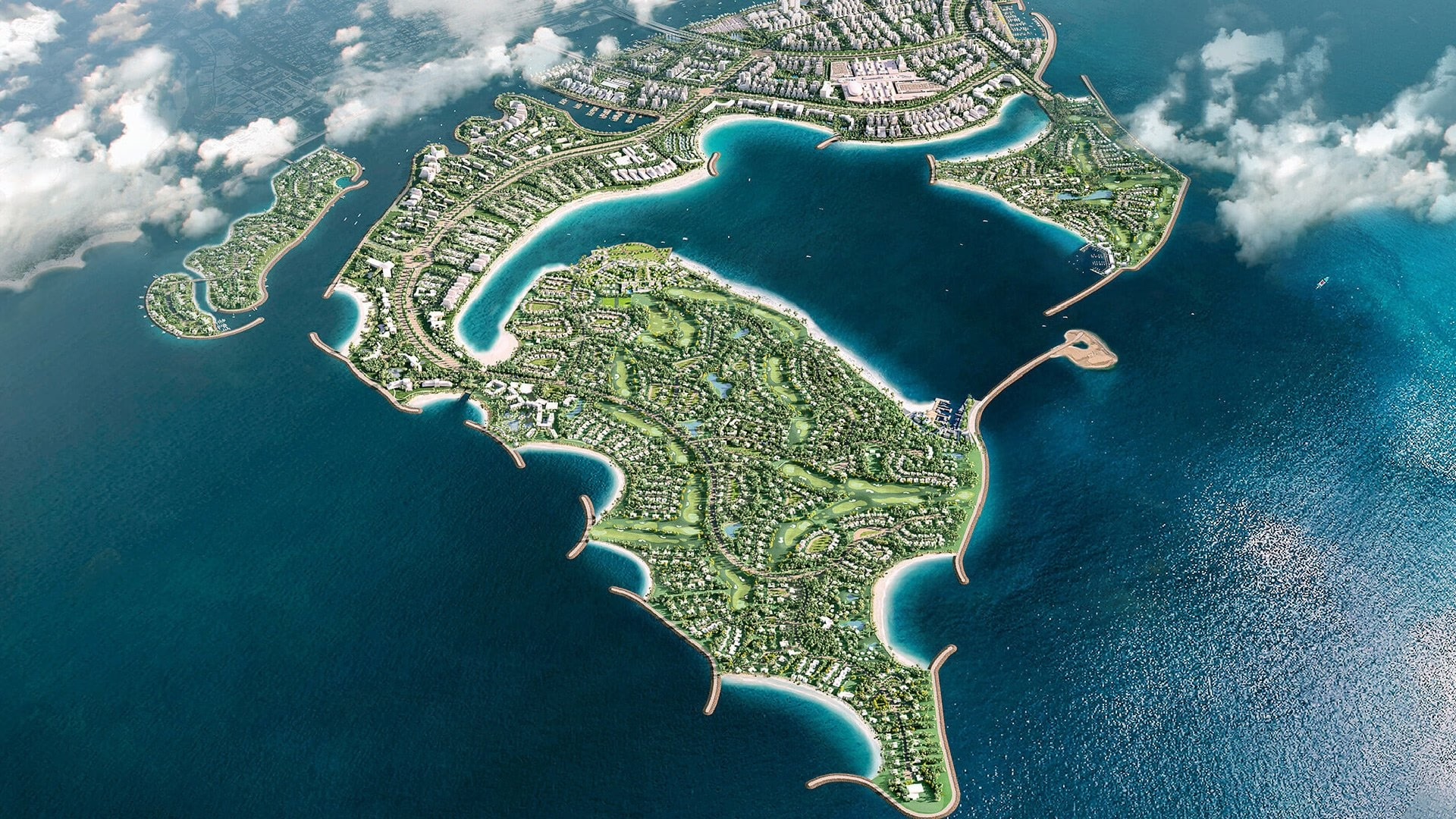 Dubai Islands render