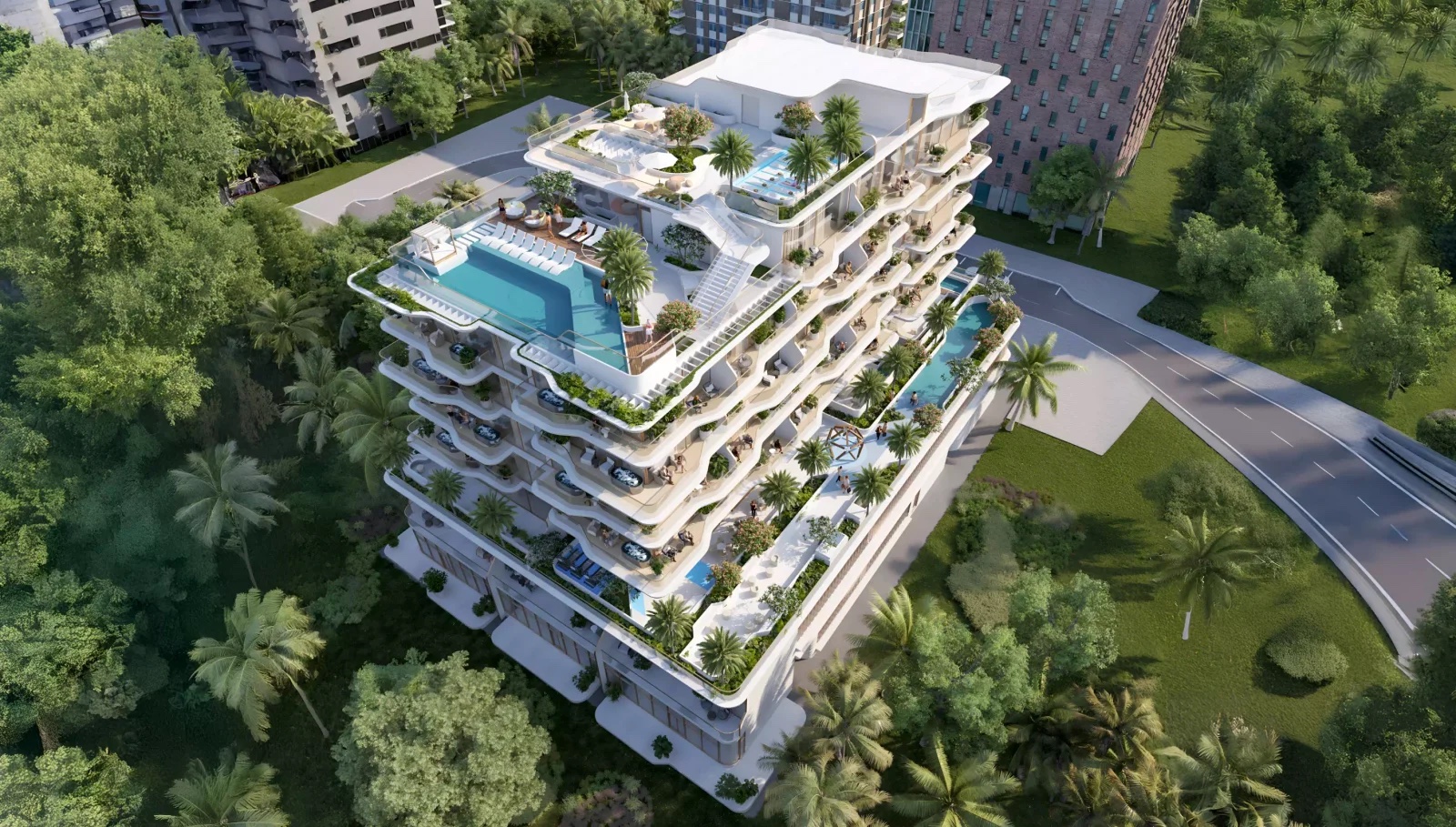 Flow Residences render, Dubai Islands